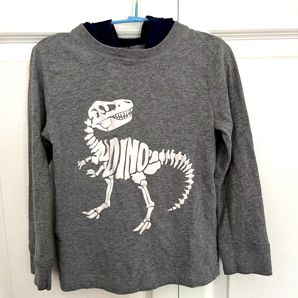Childrens place long-sleeved, hooded tee 4T